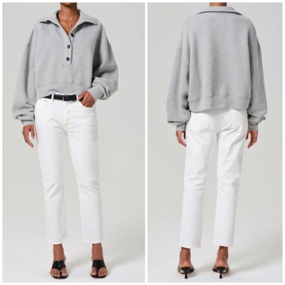Citizens of Humanity COH Emerson Slim Boyfriend Jeans in White Size 30 - Picture 1 of 14